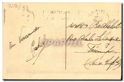 Evreux — O Palácio de Justiça — Editor não identificado, número de série não visível — Verso