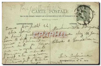 Evreux — Rue de la Harpe — C.M. n°47 — Rewers