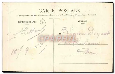 COPNEVILLE-SUR-RISLE - A Hospedaria das Campanhas — Coleção Hauchaard, Pont-Audemer — Verso