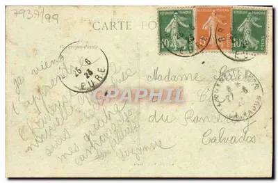Arredores de Broglie (Eure) — Castelo de BONNEVILLE — Editor: Walter, Bernay — Verso
