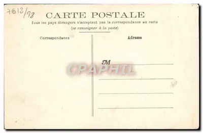 Castillo de Bosguerard (Eure) — lado Sur — E. Fournand, n° 429 — Reverso