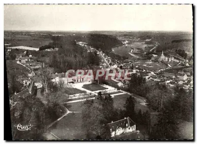 Broglie (Eure) — Vista aérea — O Castelo e a Vale da Charentonne