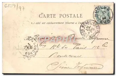 Zamek l'Hermite Ambenay — Otoczenie Rugles — C.P.A. — nr 15 — Rewers