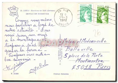 Deklaracja Romeyer — Okolice Die (Drôme) — Wydrukowana we Francji — Rewers