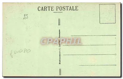 Saut du Doubs — granica francusko-szwajcarska — C.L.S. n°921 — Rewers