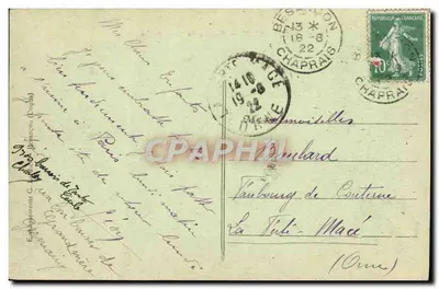 Besançon — Vallée de Casamène — Uitgever niet geïdentificeerd, n° 98 — Achterkant