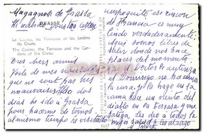 Kasyno, tarasy i ogród Cours — Grasse — Estel — Rewers