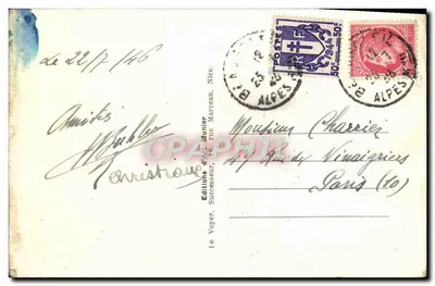 Monako — Pałac, Wzniesienie i Góra Szczura — Foto Munier, nr 445 — Rewers