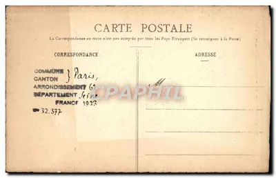 Anet (Eure-et-Loir) — Grupa w marmarze przedstawiająca Diane de Poitiers, w postaci bogini Pola — Wydawnictwo E. Pasquis, Paryż — Rewers