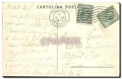 Torino - Castello del Valentino — editor desconhecido, número de série não visível — Verso