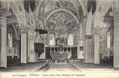 Interior da capela Madonna di Campagna em Pallanza - Lago Maggiore — editor S.G. n° 81