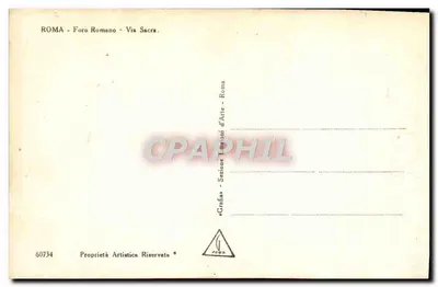 Rzym — Forum Romanum — Via Sacra — Graphia Roma, n° 60734 — Rewers