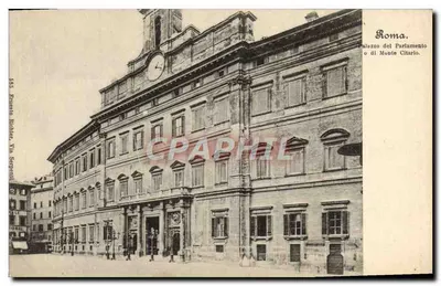 Rzym. Pałac Parlamentu na Monte Citorio — wydawca Prussia Bollier, nr 555