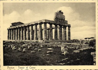 Paestum - Tempel Ceres — wydawca Eugenio Solsano, Como