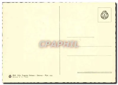 Paestum - Tempel Ceres — wydawca Eugenio Solsano, Como — Rewers