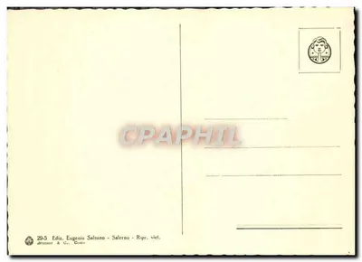 Pæstum — Tempio di Cerere — wydawca Eugenio Salsano, Como — Rewers