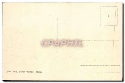 Rzym — Bazylika św. Piotra z placem i kolumnadą — Wydawca Enrico Verdesi, n° 3679 — Rewers