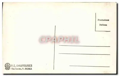 Raffaello - Zbawca wśród dwunastu apostoli — P.E. Chauffourier, Rzym — Rewers
