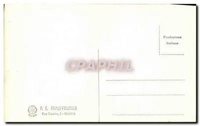 Augusto César — estátua no Museu Vaticano — editor P.E. Chauffourier, n° 34 — Verso