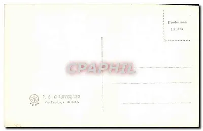 Statua rzymska — Muzeum Watykańskie — wydawca P. E. Chauffourier, nr 1252 — Rewers