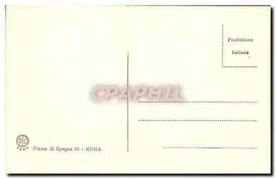 Abraham oferecendo hospitalidade a três Anjos — Produção italiana — Piazza di Spagna 65, Roma — Verso