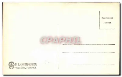 Statua Marsa lub wojownika — Muzeum Watykańskie — wydano przez P.E. Chauffourier, Rzym — Rewers
