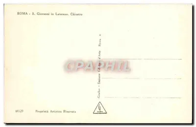 Roma - S. Giovanni in Laterano. Chiostro — editor 'Grafia' - n° 60520 — Verso