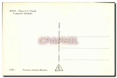 Roma - Igreja de S. Prassede — O semicatino da abside — Verso