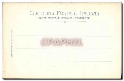 Mediolan - Largo Cairoli - Pomnik Garibaldiego i Restauracja Eden — Rewers