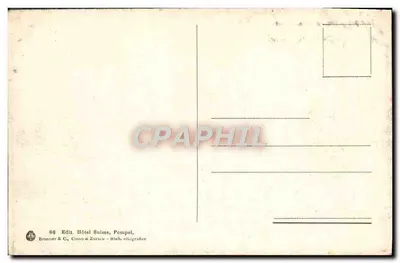 Pompei - Casa di Cornello Rufo — edizione Brunner & Cie, Zurigo — Verso