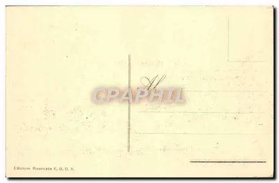 Roma - Vista del Tevere — vista del Tevere con el Vaticano y la Torre del Reloj — Edición reservada E.G.D.V. — Reverso