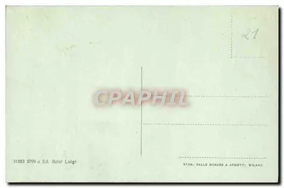 Assisi - A Rocca (século XIV) — editor Stab. dalle Nogane & Armetti Milão — Verso