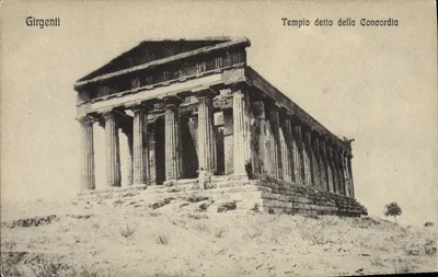 Girgenti — Templo chamado da Concordia — Editor Gaspare Formica