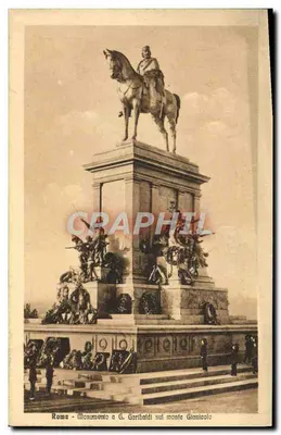 Rzym - Pomnik G. Garibaldiego na górze Gianicolo — wydawnictwo E.G.D.V.