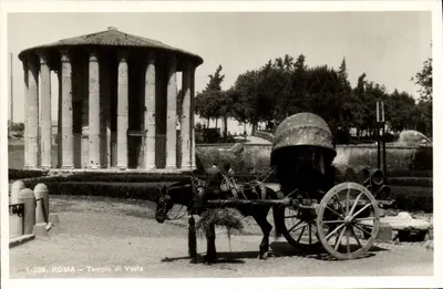 Rzym — Tempio di Vesta — wydawca Drunnter & C. Como, nr serii 1-289