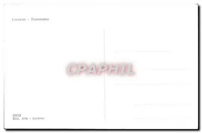 Locarno - Panorama — Editor Alfa, n° 10023 — Verso