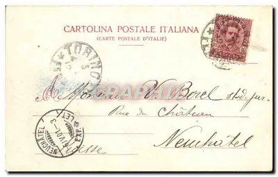 Torino — średniowieczny zamek — G. Modiano e C. Milano 248 — Rewers