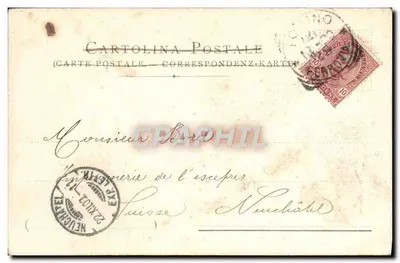 Torino — Zamek i średniowieczne miasto — Società Editrice Cartoline — Torino — Rewers