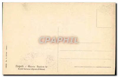 Statua Glacon z Aten — Muzeum Narodowe w Neapolu — Wyd. C. Cotim - NAPOLI — Rewers