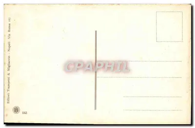 Baia — Widok Capo Miseno z zamku — Wydawca Trampetti & Migliaccio, nr 167 — Rewers