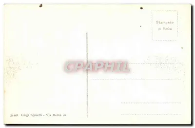 Napoli - Piazza Rione Amedeo — widok miejski z tramwajami i budynkami — Luigi Spinelli, Via Roma 16 — Rewers
