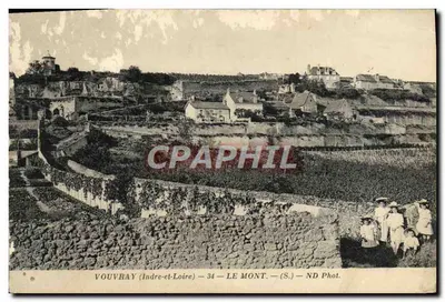 Bilhete postal antigo Vouvray Le Mont Enfants