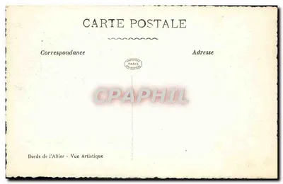 Bords de l'Allier — Artistieke Weergave — Phototype Paris — Achterkant