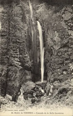Cachoeira da Bela Desconhecida — Estrada de Thônes — AD PARIOT, Fot Annecy, n°53