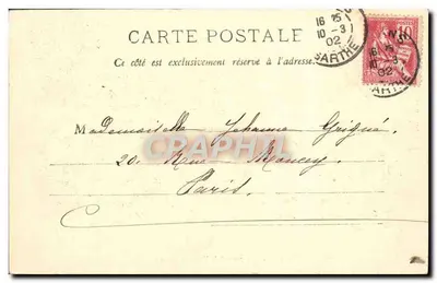 Paisagem da Vale da Arthe — Château-Landon — editor não visível — Verso