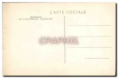 Memorial da Escadrilha Lafayette — Foto C. Duprat — Verso