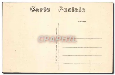 Versailles — Petit Trianon — Fachaça voltada para o Pavilhão Francês — Editor F. DAVID, 21 Rue des Réservoirs — Verso