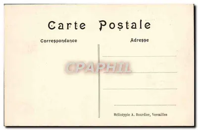 Basen Smoka — Versajles — Héliotypie A. Bourdier — Rewers