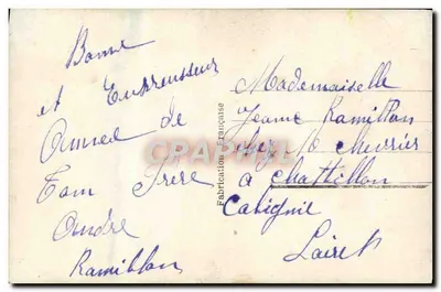 Jovem homem em traje — carta de vœux 'Bom Ano' — editor M. n° 529 — Verso