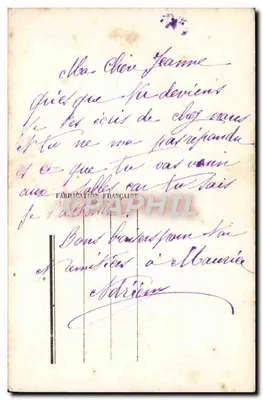 Liefdespaar — liefdesbrief — uitgever W. Jouvin n°720 — Achterkant